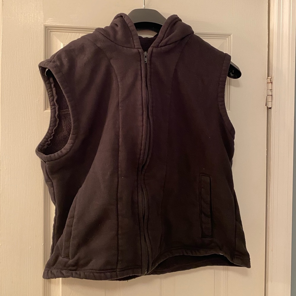 Sleeveless Black Harley-Davidson Zip up Hoodie